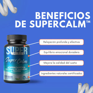 Super Calm - Cápsulas Relajación y Enfoque Total, 100% Natural+ ENVIO GRATIS