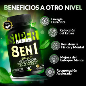 SuperHuman™ - Cápsulas revitalizantes 8 en 1
